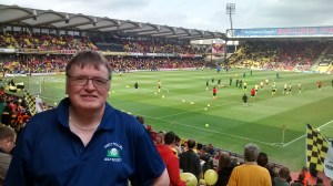 Impressive start to the Shirtie 2015 - backdrop is Watford winning promotion to the Premier League worth approx. £120,000,000 